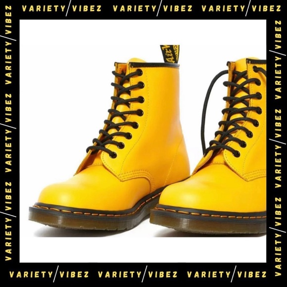 🤑SOLD🤑Dr. Martens 1460 Eye Yellow Smooth Size 7M - Picture 4 of 5